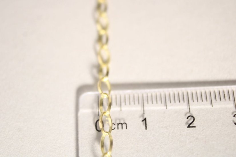 Elegantná zlatá retiazka zo žltého zlata, 42 cm, 3,76 g, 14 karátov 585/1000 - Farba zlata: Žltá, Dĺžka retiazky (cm): 42, Váha (g): 3,76, Rýdzosť: 14 karátov 585/1000