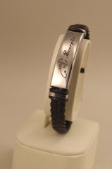 Pletený kožený náramok-škorpión-magnetická spona