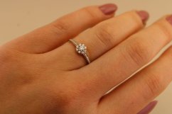 Zlatý prsteň - Briliantový veniec - 14k- Žlté zlato