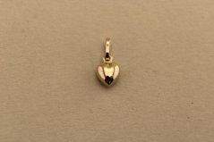 Zlatý prívesok - Hladké srdiečko - Žlté zlato - 14k