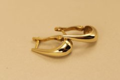 Zlaté dámske náušnice - Francúzke zapínanie - 14k - Žlté zlato