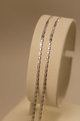 Retiazka - Vatentino - biele zlato - 14 karátov