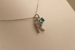 Retiazka- celebritka- písmeno R- zirkóny- rhódiované striebro