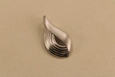 Prívesok - lesklomatný - tvar kvapky - rhodium - striebro