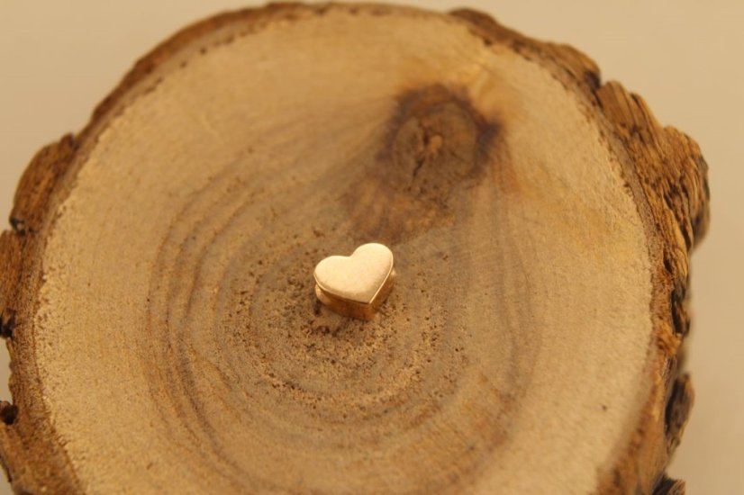 Prívesok-srdiečko-rúžové zlato-14K