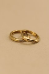 Náušnice- kruhy- číre zirkóny- zacvakávacie- 14K