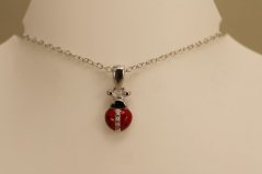 Retiazka- Anker- lienka- smalt- zirkóny- rhódiované striebro