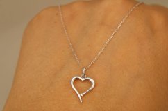 Celebritka-Srdce-Číry zirkón-Biele zlato-14k