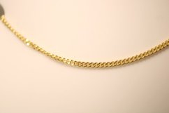 Pozlátená strieborná retiazka UNISEX, vzor pancier, 50cm, 2,20g, 925/1000