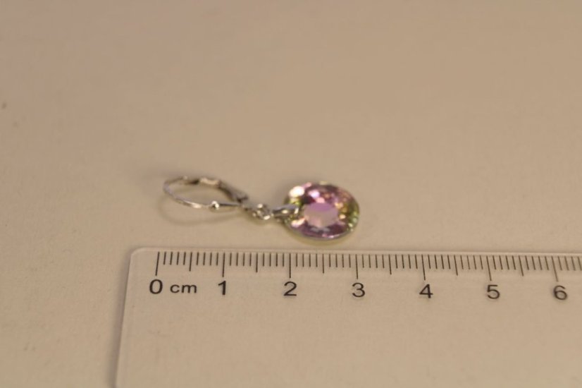 Náušnice -swarovski crystals-striebro-klasické zapínanie