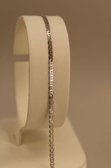 Náramok-gravírovaný-Marina gucci-biele zlato-14 karátov