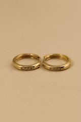 Náušnice- kruhy- číre zirkóny- zacvakávacie- 14K