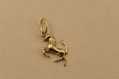 Prívesok- kôň- žlté zlato- 14 karátov