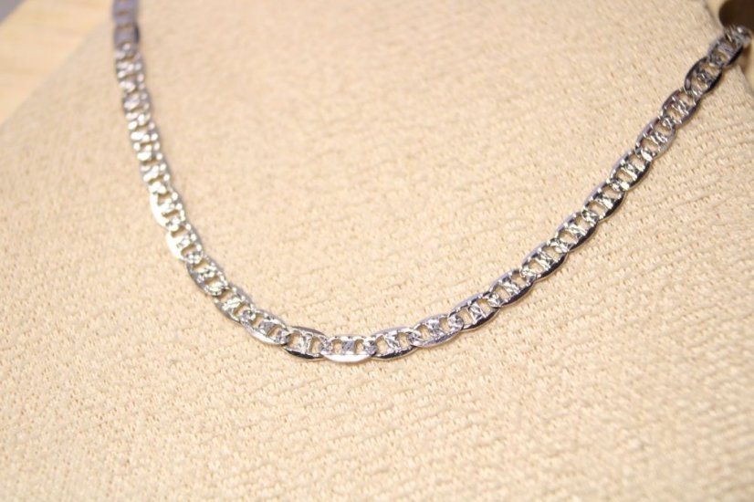 Retiazka- MARINA GUCCI- gravír- rhódiované striebro