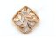 Diamantový prívesok-ružové zlato-diamanty 0,075 ct-H/Si-14 karátov