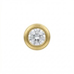 Piercing do nosa- číry briliant- 0,01 ct- žlté zlato- 14 karátov
