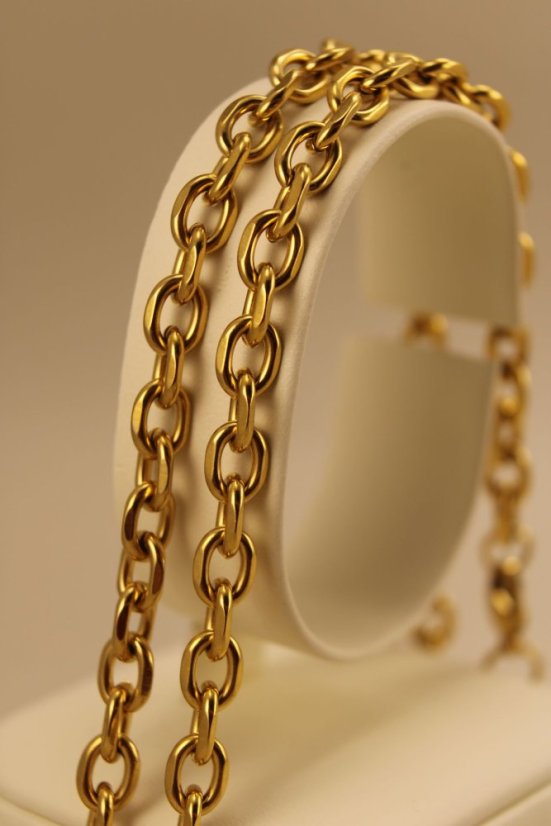 Retiazka- UNISEX- Anker- pozlátená chirurgická oceľ