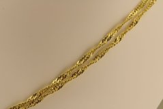 Retiazka - Singapur - 14k - žlté zlato