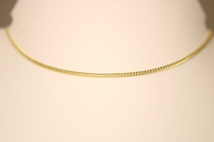 Retiazka- Pancier- žlté zlato- 14 karátov