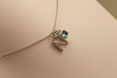 Retiazka- celebritka- písmeno N- zirkóny- rhódiované striebro