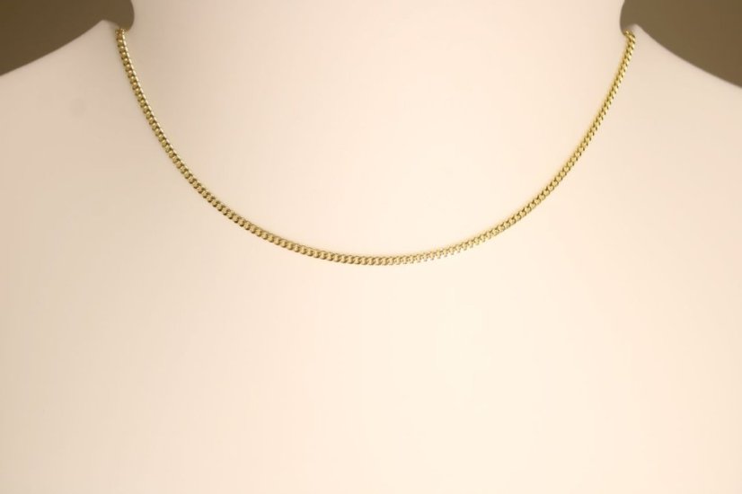 Retiazka- Pancier- žlté zlato- 14 karátov