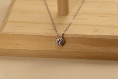 Celebritka - číry zirkón  - biele zlato - 14k