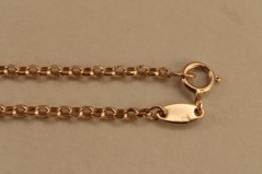 Zlatá retiazka-Rolo-14k-rúžové zlato