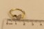 Prsteň-žlté zlato-diamanty 0,050 ct-H/Si-14 karátov
