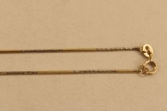 Zlatá retiazka-pololanko-kombinované zlato-14K