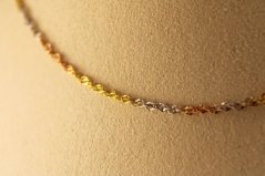 Zlatá retiazka - Valis - 14k- Kombinované zlato