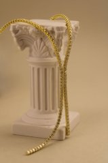 Náhrdelník - posiaty čírymi zirkónmi - pozlátené striebro