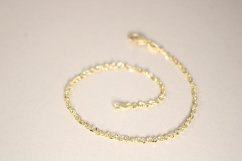 Náramok- točený vzor- žlté zlato- 14 karátov