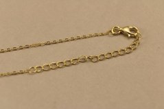 Retiazka- celebritka- číry zirkón- pozlátené striebro