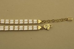 Náramok - Žlté zlato - Zirkóny - 585/1000 - 14k