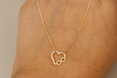 Celebritka-Srdce-Nekonečno-Anker-Žlté zlato-14k