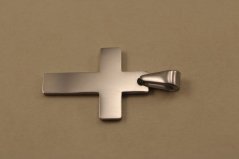 Prívesok- veľký kríž- vysoký lesk- chirurgická oceľ