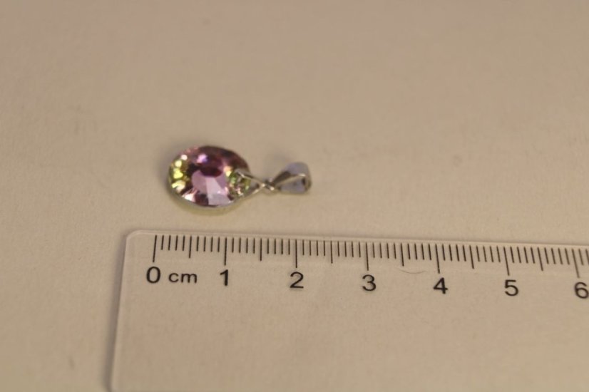 Prívesok- swarovski crystals- striebro