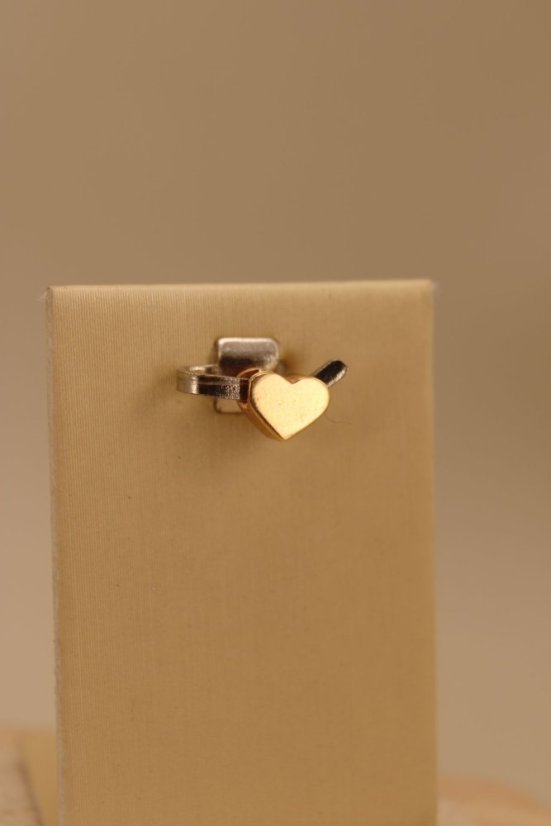 Prívesok-srdiečko-rúžové zlato-14K