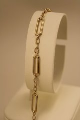 Retiazka - náhrdelník -žlté zlato - 14 karátov