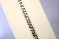 Strieborná retiazka vzor Pancier, rhódium, 43cm, 8,45g, 925/1000
