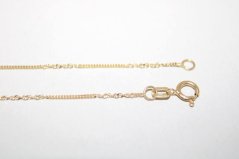 Zlatá retiazka s rôznymi prvkami, žlté zlato, 38 cm, 1,11 g, 14 karátov 585/1000