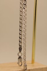 Náramok -vzor Gucci Marina- hladký vzor-rhodium-striebro