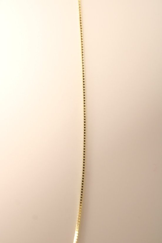 Zlatá retiazka Cube - kocka zo žltého zlata, 36 cm, 0,75 g, 14 karátov 585/1000