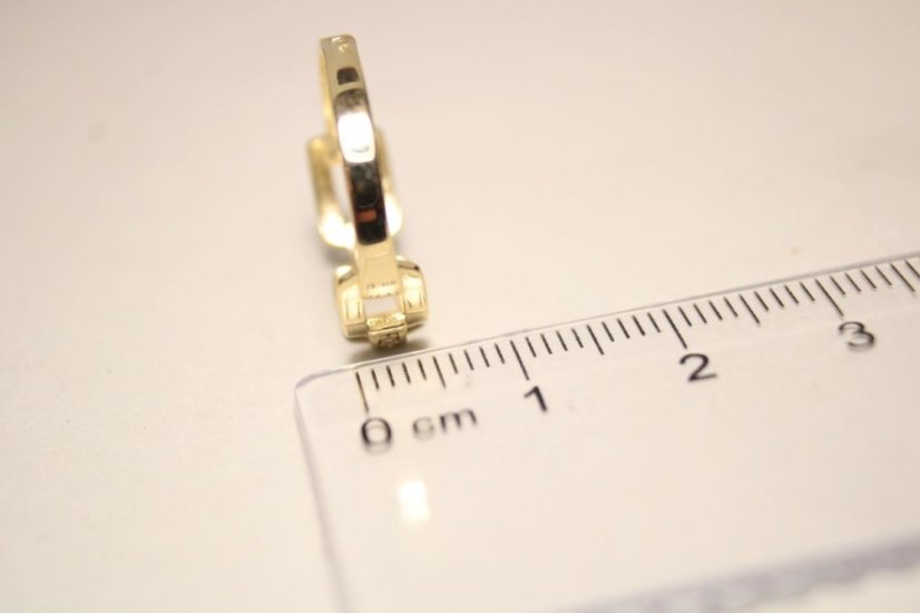 Prsteň-retiazkový vzor-žlté zlato- číre zirkóny-14 karátov