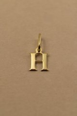 Prívesok- písmeno H- žlté zlato- 14 karátov