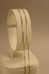 Zlatá retiazka - cube - žlté zlato -14 karátov