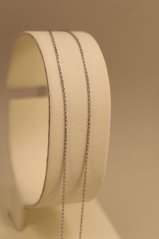 Retiazka - Anker - biele zlato - 14 karátov