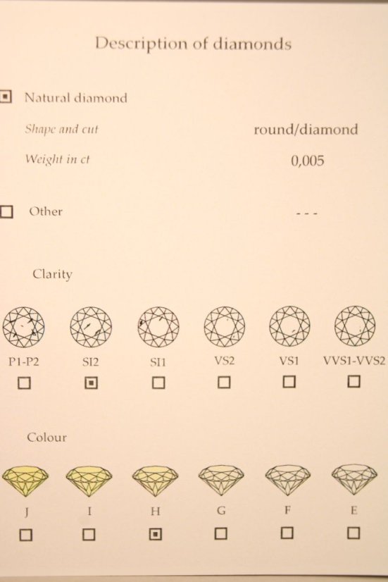 Prívesok- tvar srdca- diamant- žlté zlato- 14 karátov