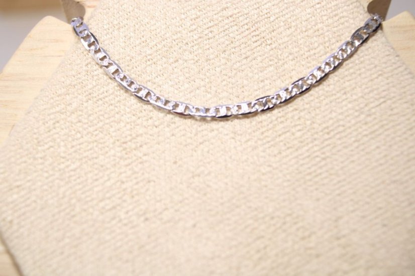 Strieborný náramok gravírovaný Marina gucci, rhodium, 17,5 cm, 1,86 g, 925/1000