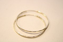 Náušnice-kruhy-gravírované-žlté zlato-14 karátov